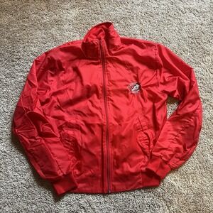 Vintage 80s Logo 7 Cincinnati Reds‎ Bomber Windbreaker Jacket Men's Boxy Medium